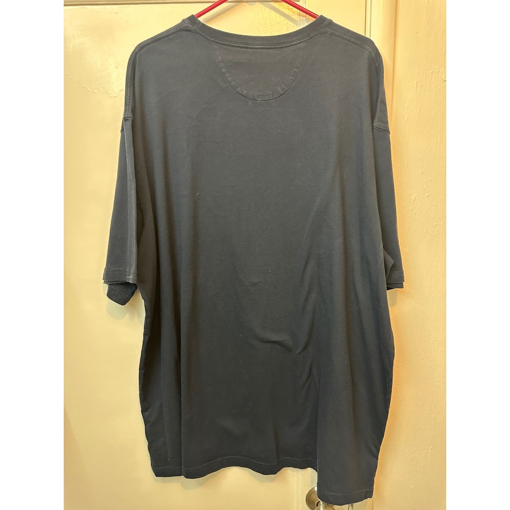 Duluth Trading Co Mens 2XL Relaxed Fit Longtail T Shirt Navy Blue Cotton Tee - Picture 3 of 3